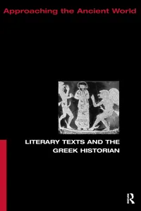 Literary Texts and the Greek Historian_cover