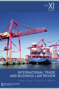 International Trade and Business Law Review: Volume XI_cover