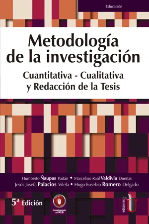 Metodología de la Investigación cuantitativa-cualitativa y redacción de la tesis. 5ta Edición