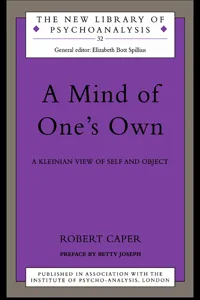 A Mind of One's Own_cover