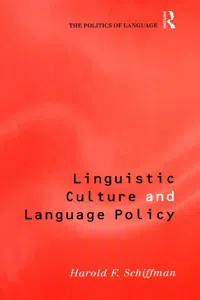 Linguistic Culture and Language Policy_cover