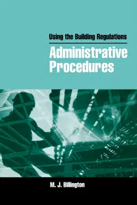 Using the Building Regulations: Administrative Procedures_cover