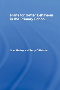 Plans for Better Behaviour in the Primary School_cover