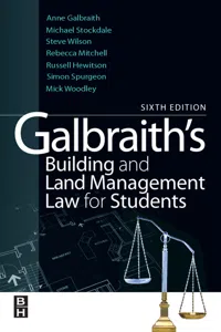 Galbraith's Building and Land Management Law for Students_cover