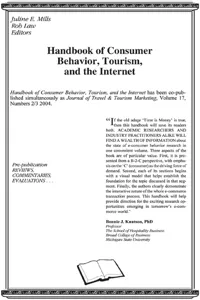 Handbook of Consumer Behavior, Tourism, and the Internet_cover