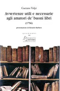 Avvertenze utili e necessarie agli amatori de' buoni libri_cover