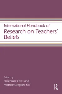 International Handbook of Research on Teachers' Beliefs_cover