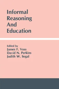 Informal Reasoning and Education_cover