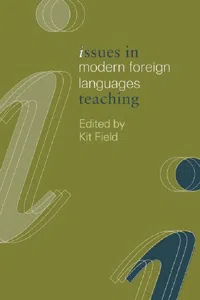 Issues in Modern Foreign Languages Teaching_cover