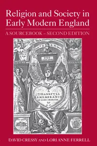 Religion and Society in Early Modern England_cover