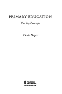 Primary Education: The Key Concepts_cover