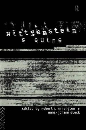 Wittgenstein and Quine