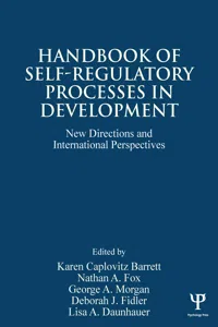 Handbook of Self-Regulatory Processes in Development_cover