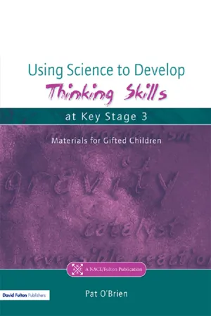 Using Science to Develop Thinking Skills at Key Stage 3