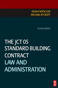 The JCT 05 Standard Building Contract_cover