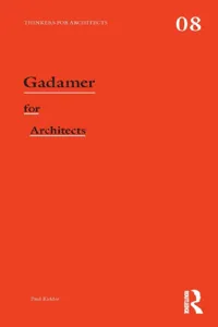 Gadamer for Architects_cover
