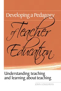 Developing a Pedagogy of Teacher Education_cover