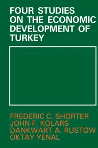 Four Studies on the Economic Development of Turkey_cover