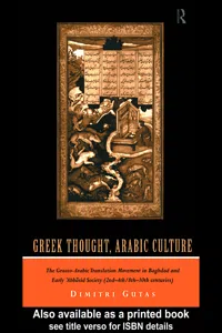 Greek Thought, Arabic Culture_cover