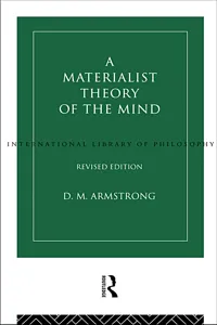 A Materialist Theory of the Mind_cover