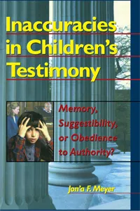 Inaccuracies in Children's Testimony_cover