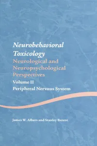 Neurobehavioral Toxicology: Neurological and Neuropsychological Perspectives, Volume II_cover