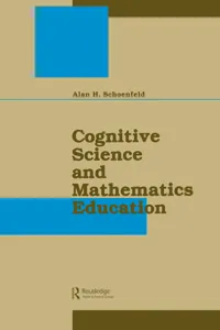 Cognitive Science and Mathematics Education_cover