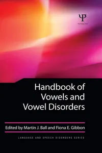 Handbook of Vowels and Vowel Disorders_cover