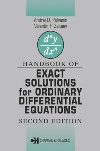 Handbook of Exact Solutions for Ordinary Differential Equations_cover