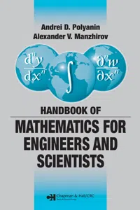 Handbook of Mathematics for Engineers and Scientists_cover