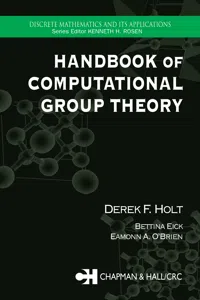 Handbook of Computational Group Theory_cover
