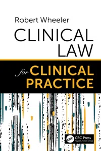 Clinical Law for Clinical Practice_cover