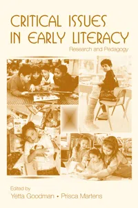 Critical Issues in Early Literacy_cover