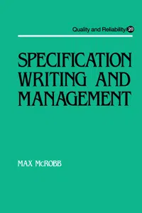 Specification Writing and Management_cover