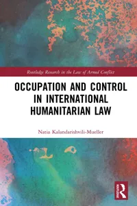 Occupation and Control in International Humanitarian Law_cover