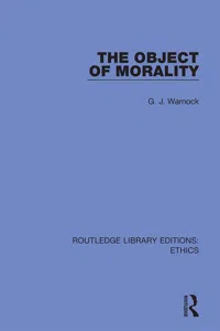 The Object of Morality_cover