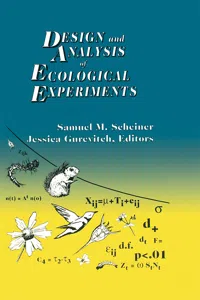 Design and Analysis of Ecological Experiments_cover