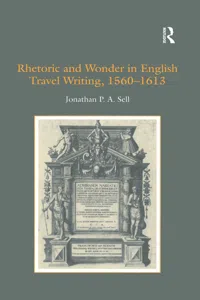 Rhetoric and Wonder in English Travel Writing, 1560-1613_cover