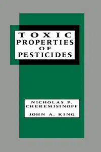 Toxic Properties of Pesticides_cover