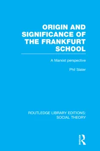 Origin and Significance of the Frankfurt School_cover