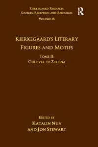 Volume 16, Tome II: Kierkegaard's Literary Figures and Motifs_cover
