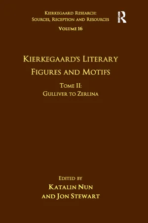 Volume 16, Tome II: Kierkegaard's Literary Figures and Motifs