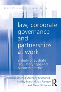 Law, Corporate Governance and Partnerships at Work_cover