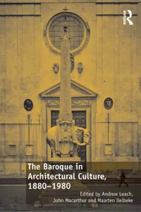 The Baroque in Architectural Culture, 1880-1980_cover