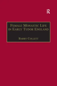 Female Monastic Life in Early Tudor England_cover