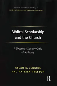 Biblical Scholarship and the Church_cover