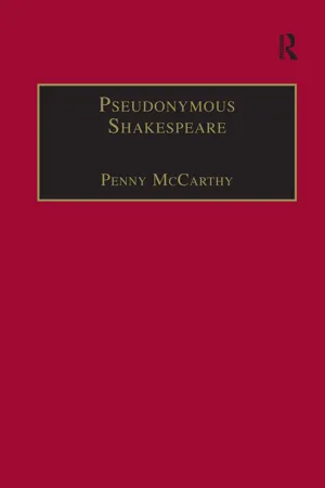 Pseudonymous Shakespeare