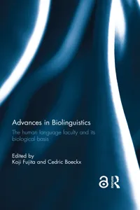 Advances in Biolinguistics_cover