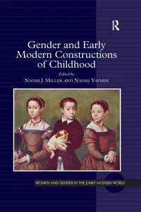 Gender and Early Modern Constructions of Childhood_cover