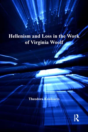 Hellenism and Loss in the Work of Virginia Woolf